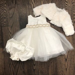 Tulle and slik dress